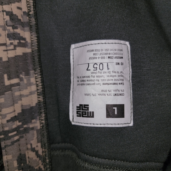 NWOT MASSIF ELEMENTS DIGITAL CAMO TACTICAL JACKET FLAME RESISTANT NOMEX LARGE - Picture 3 of 4